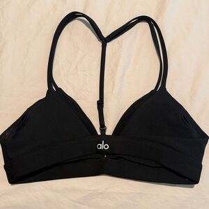 ALO Yoga Black Double Strap Bralette